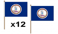 Virginia Hand Flags